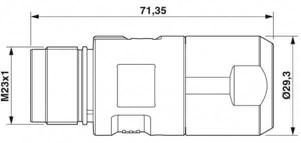 M23-5EP198A9L23S - Kabelsteckverbinder 1628789