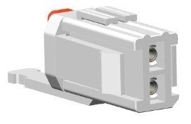 Rechteckstecker 2-polig inkl. Kontakte