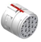 40-0278-000-000 Isolierkörper E-Teil, 16+3-pol Erdungsfede