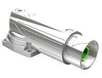 EGA204N00000600000 Einbaudose abgew. drehbar springtec 12+3polig,