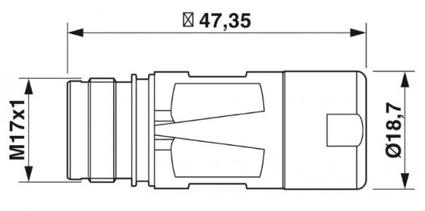 Bosch Rexroth entsprechend, Indramat Leistungsstecker 9polig #R911342399 (09P-ROUN-CON-M-N)