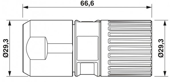 M23-7ES198A8023 - Kabelst. 4+3+PE, M23 PRO kurz 108_55_0236 - 1628821