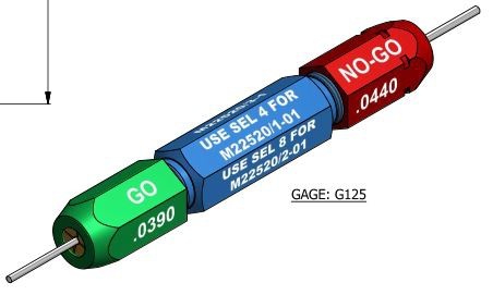 B190 Hypertac entsprechend, Prüfdorn für B150 + B151