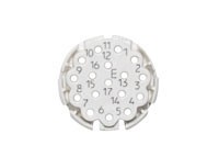 Isolierkörper E-Teil, 17-polig, 0° codiert