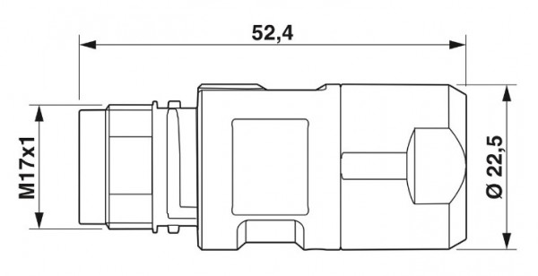 M17-6EP1N8A9004S - Kabelsteckverbinder (1628948)