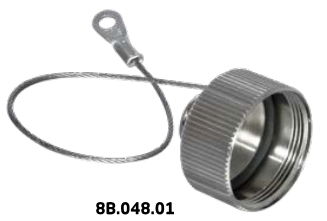 8B-0048-001-000 Verschlusskappe für Bauform KU/EG/ED in M17 + SpeedTec