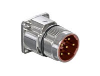 BEA116M14000200000 Einbaudose gerade, Flansch 25x25 6pol. inkl. Kontakte