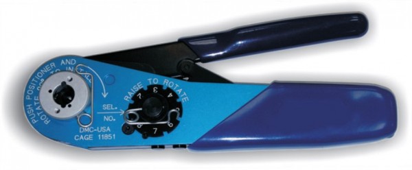 B150-LC Hypertac entsprechend, Crimpzange AWG32-20 blau, für Kontakte 0,6 - 1,0mm