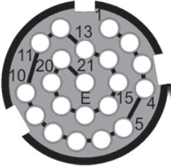 Isolierkörper 21A, 21x0,6mm²