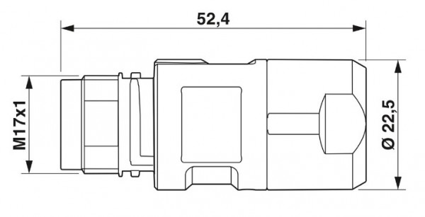 M17-17P1N8A9004S - Kabekupplung 17pol (1628966)