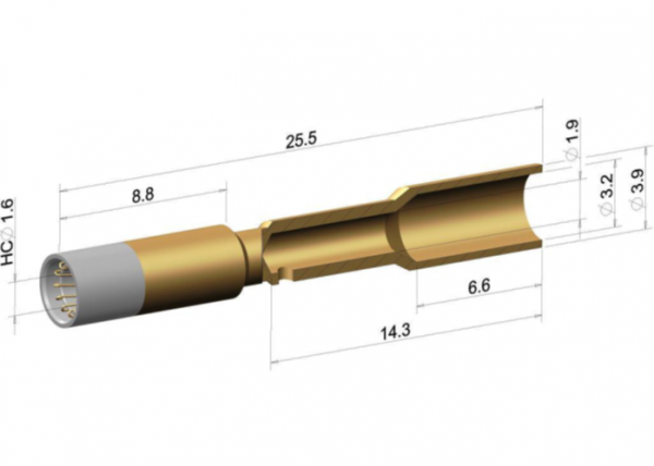 Kontaktbuchse "A" 1,60mm Crimp 0,50-1,50mm² / AWG20-16