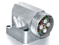 DFC611T01000001000 Leistungs-Einbaudose, abgewinkelt 8pol. inkl. 6 Kontakte