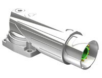 Einbaudose abgew., drehbar, SpringTEC, 12 pol.