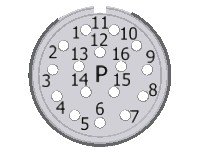 40-0510-000-000 Isolierkörper P-Teil, 16-polig