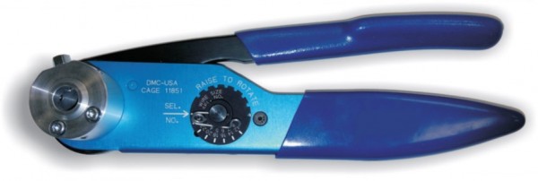 B151-LC Hypertac entsprechend, Crimpzange AWG26-12 blau, für Kontakte 1,0 - 2,0mm