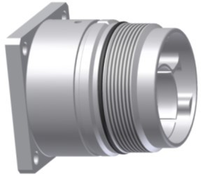 HEA655N0000003F000 twintec Einbaudose, Flansch 36x36mm, 25pol ohne Kontakte