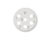 40-0151-000-000 Isolierkörper 6-polig (P-Teil) M23-Signal